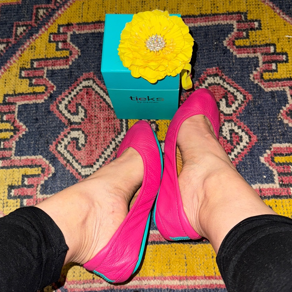 Tieks Lester   Pink Dress ballet flats.